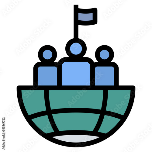citizen filled outline style icon
