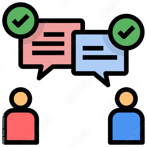 communication filled outline style icon