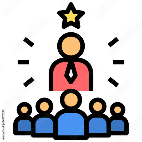 entrepreneurship filled outline style icon