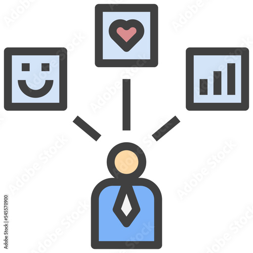 mindset filled outline style icon
