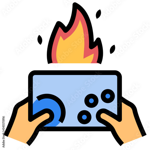 moba filled outline style icon