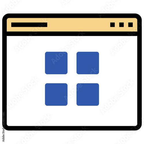 multitask filled outline style icon