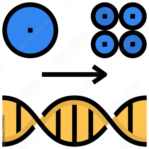 mutation filled outline style icon