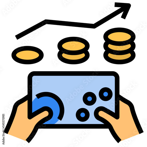 nft filled outline style icon