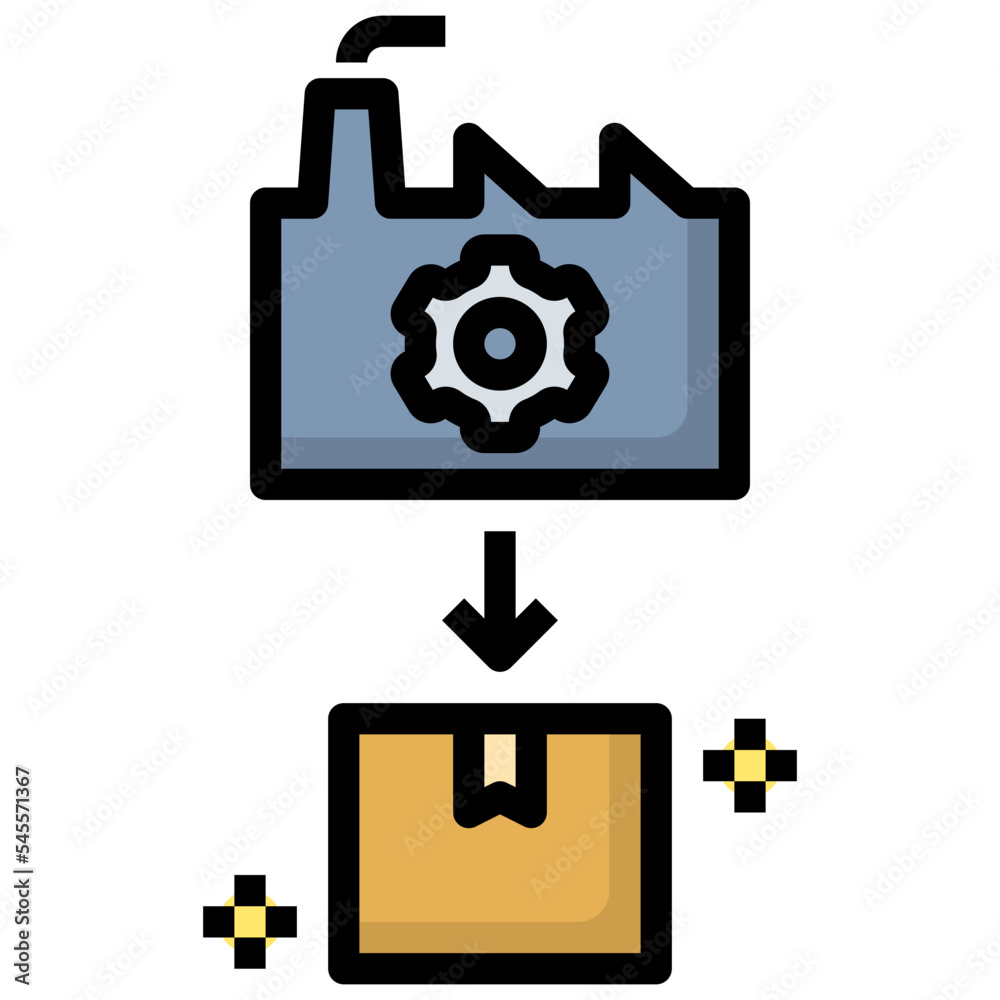 process filled outline style icon process filled outline style icon
