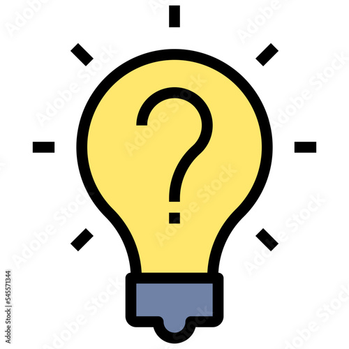 problem solving filled outline style icon