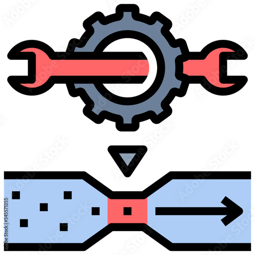 problem solving filled outline style icon