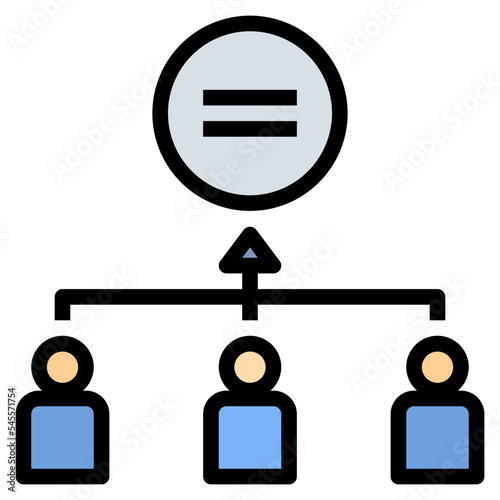 social filled outline style icon