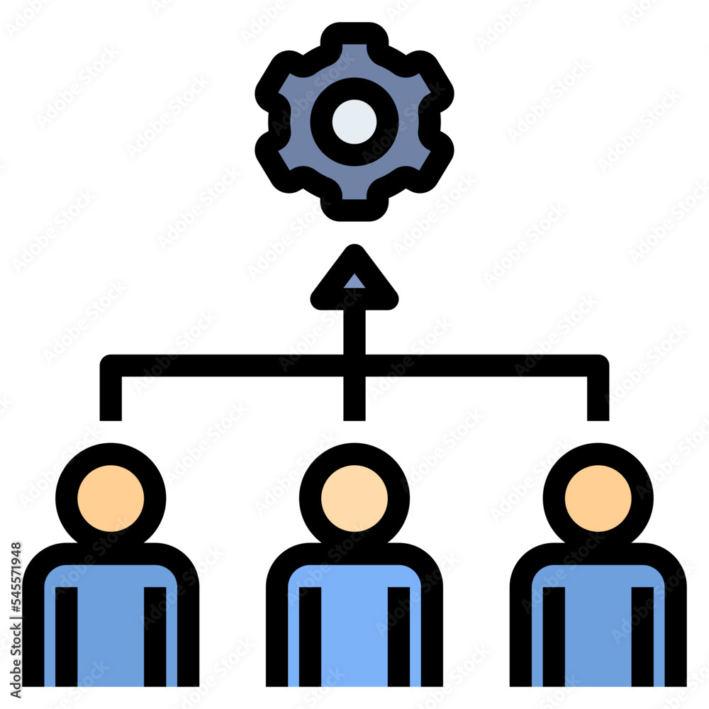 teamwork filled outline style icon teamwork filled outline style icon