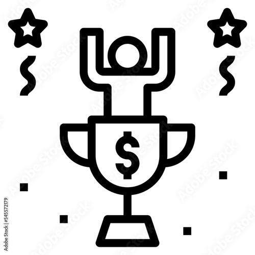 achieve outline style icon