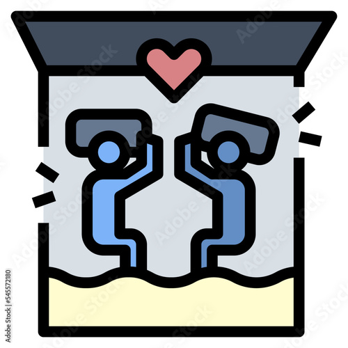 wakeup filled outline style icon