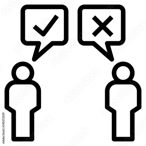 antithetical outline style icon photo