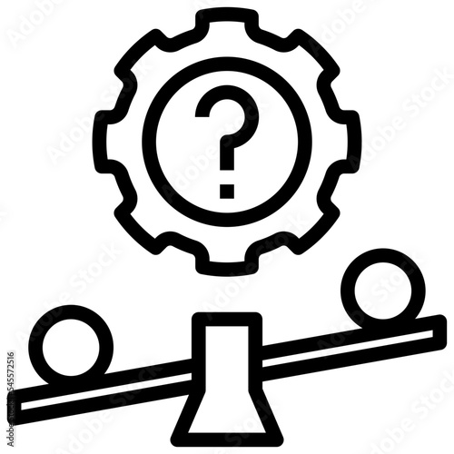 bias outline style icon