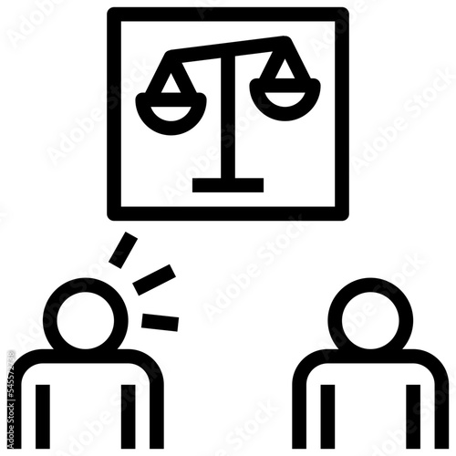 cheat outline style icon