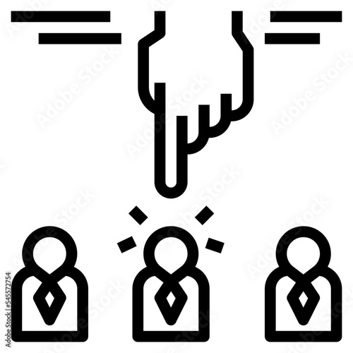 choose outline style icon