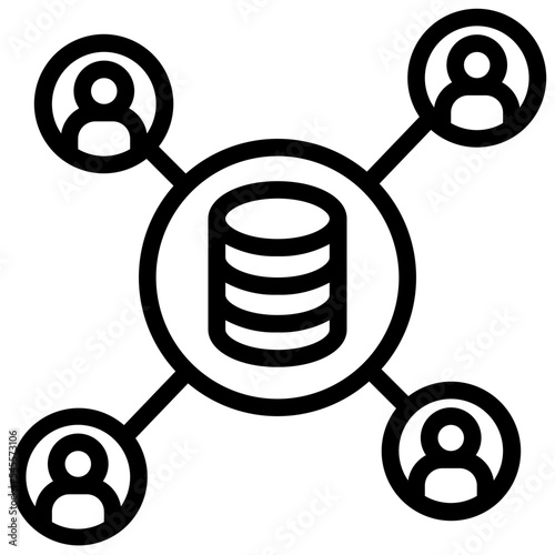 data outline style icon
