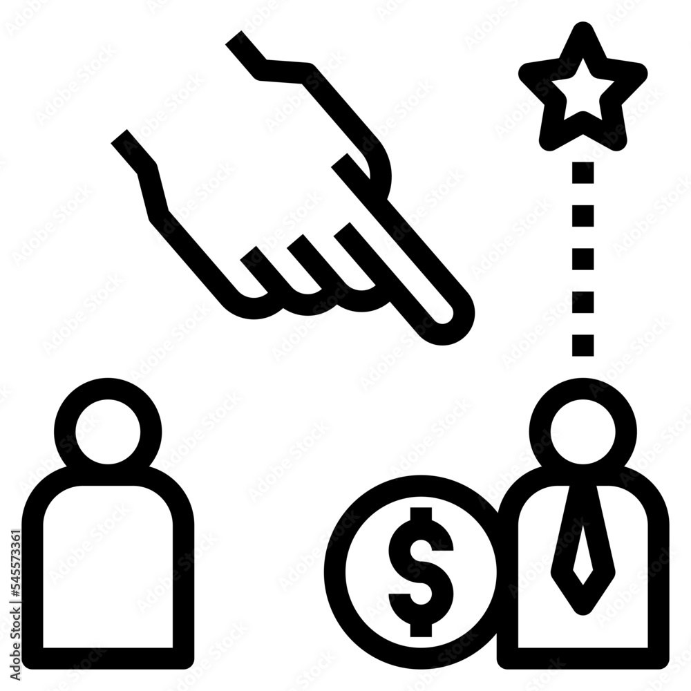 discrimination outline style icon discrimination outline style icon