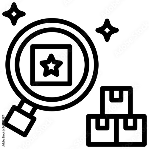 distinctive outline style icon