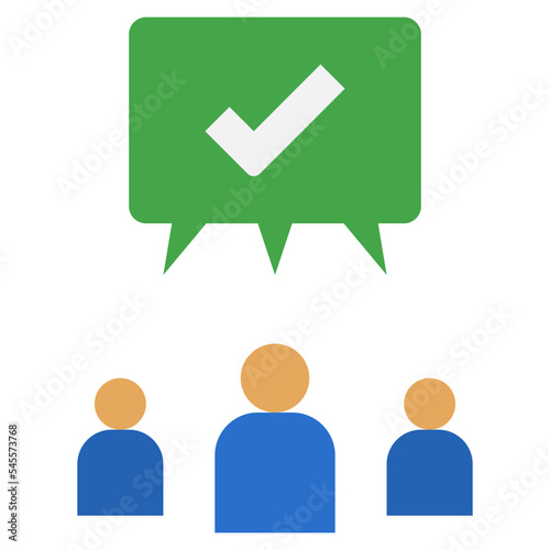 agreement flat style icon