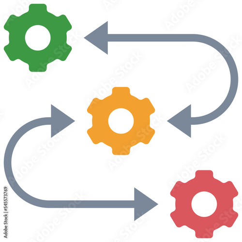 ai operation flat style icon