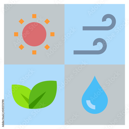 alternative flat style icon