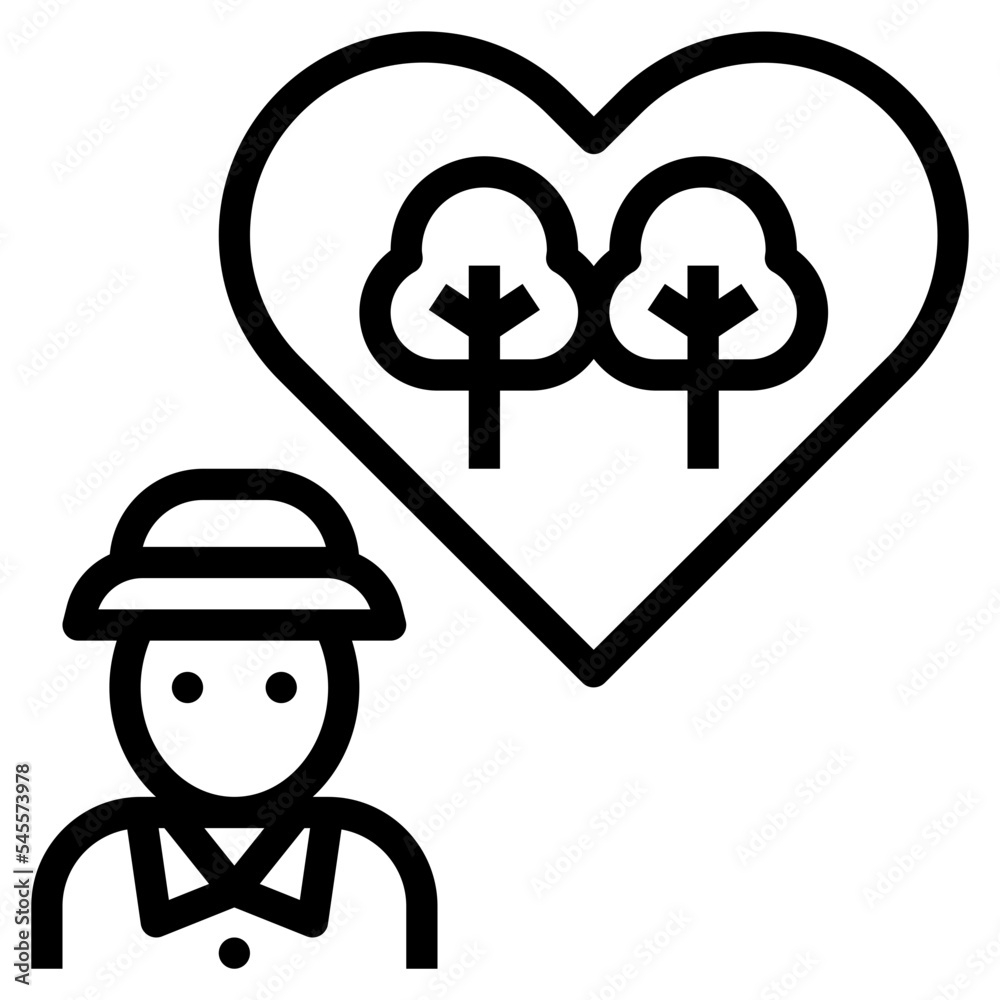 forestor outline style icon