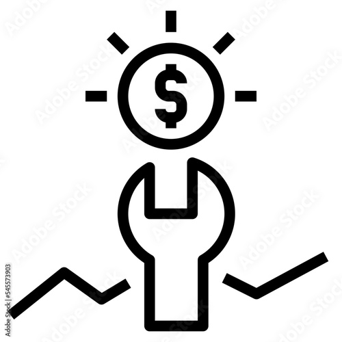fixed outline style icon