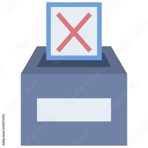 ballot flat style icon