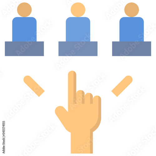 choice flat style icon