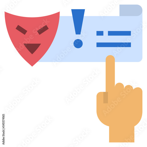 clickbait flat style icon