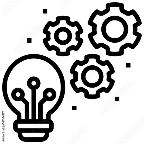 implementation outline style icon