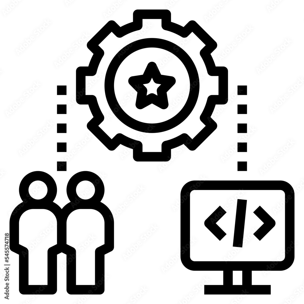 infrastructure outline style icon infrastructure outline style icon