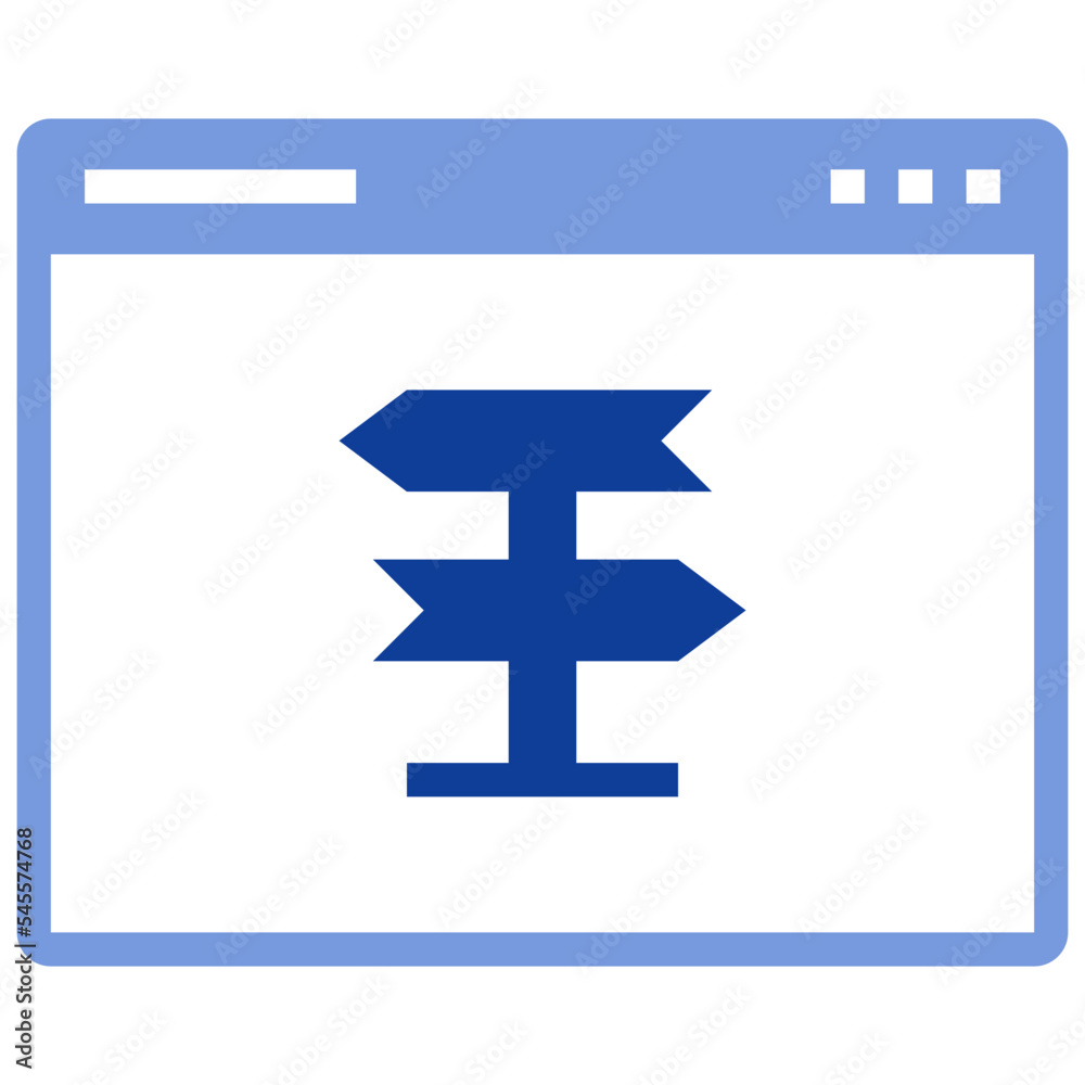 Obraz premium direction flat style icon