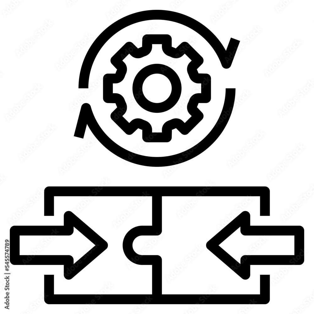 integration outline style icon integration outline style icon