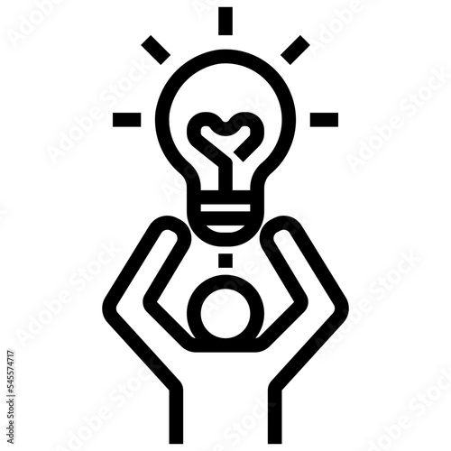 initiative outline style icon