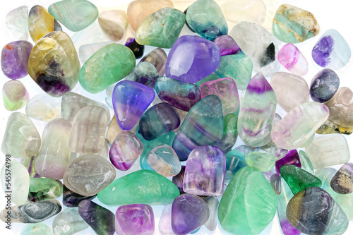 Quadro su tela multi-color fluorite rocks as nature background