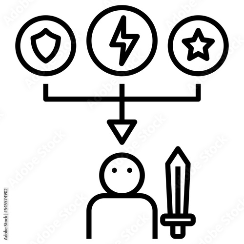 item outline style icon