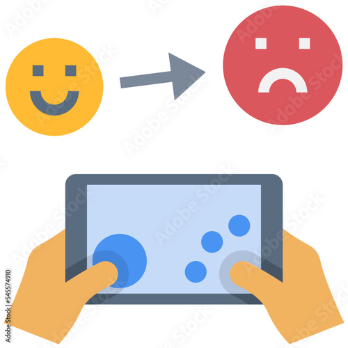 emotion flat style icon