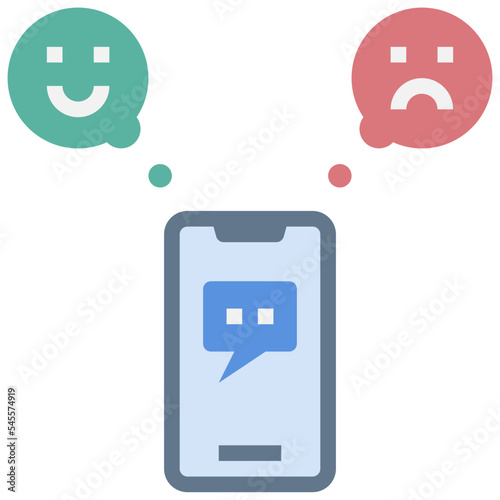 emotion flat style icon