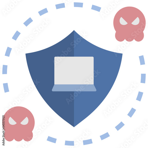 firewall flat style icon