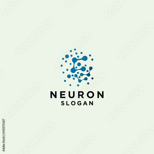 Neuron logo icon vector image