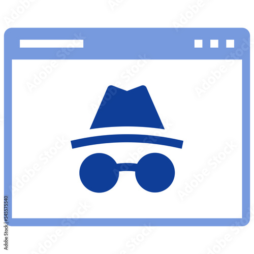 incognito flat style icon