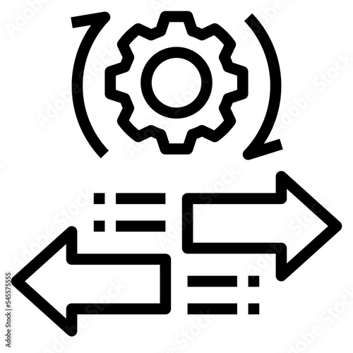 mobility outline style icon