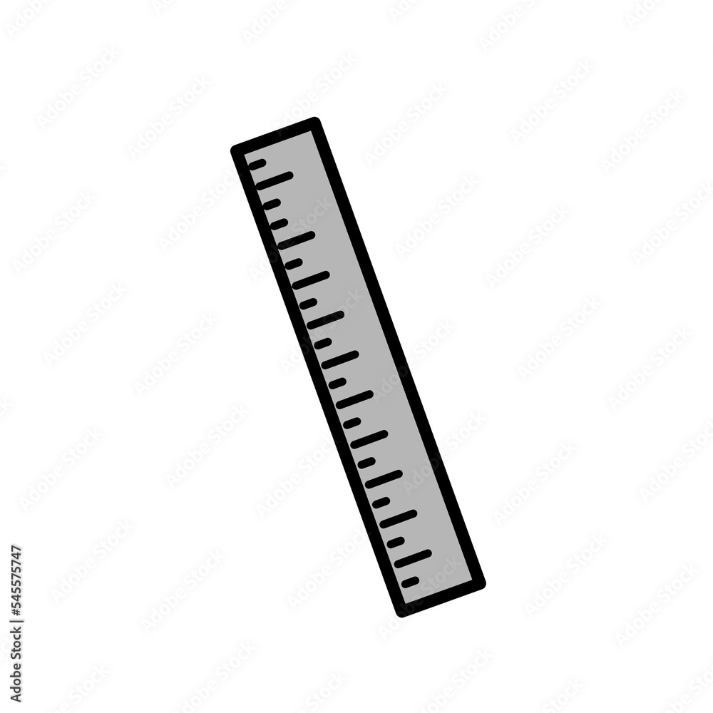 long ruler design vector illustration