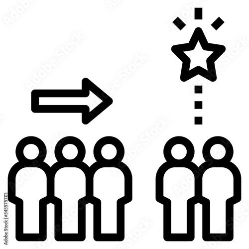 neologism outline style icon