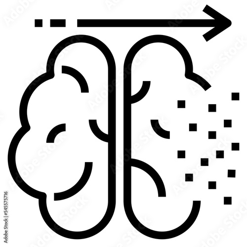 neurodegenerative outline style icon