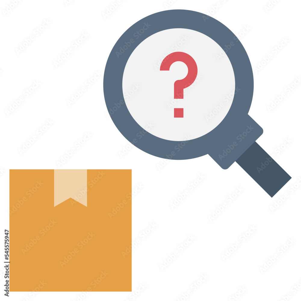 market analysis flat style icon