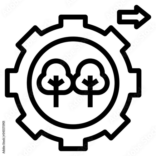 operation outline style icon