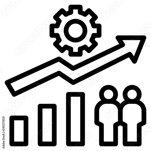 optimisation outline style icon