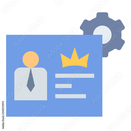 membercard flat style icon